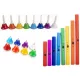  CLOPOTE DIATONICE PRESATE - CLOPOTE DE MÂNĂ - SET MONTESSORI TUBURI BÂTĂ