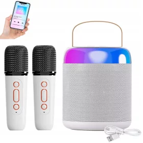    MICROFON ȘI DIBUZOARE PORTATĂ, MINI MAȘINĂ DE KARAOKE, DIBUZOARE BT FĂRĂ FĂRĂ