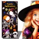  FOTO PERETE FOTOGRAFIE FUNDAL PENTRU FOTOGRAFII Halloween SCHELETON DOVLEAC PERDEA ==