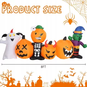  Decoratiune Gonflabila Halloween Dovleci Fantoma LED