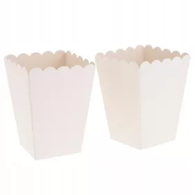  9x12buc Cutii Albe Popcorn Găleți cu