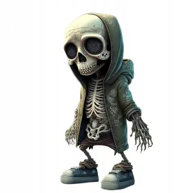    Decor schelet de Halloween Decoratiuni de halloween pentru gradina si birou