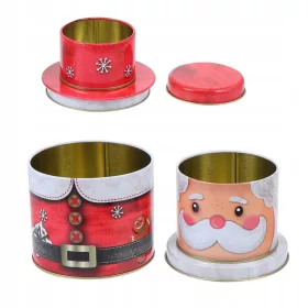  1 cutie metalică pentru prăjituri de Crăciun