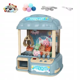  mașină cu gheare pentru copii mini albastre 30 păpuși