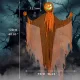  Dovleac înfricoșător de Halloween cu decor suspendat cu lumină și sunet