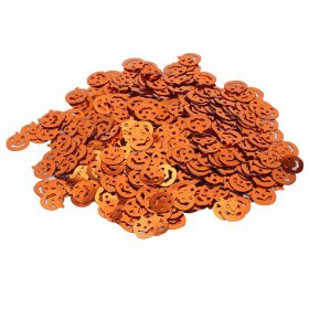    Confetti de Halloween 60g, decorativ in forma de dovleci portocalii