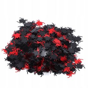    Confetti Petrecere Halloween 60g Decoratiuni Păianjen Roșu Păianjen Negru