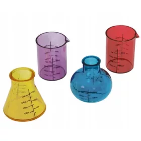  Pahare din plastic eprubeta 30ml x4 laborator
