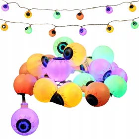  LUMINI LED DE HALLOWEEN Decorează, Ochi Fantomă 1,5m