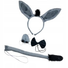  4 buc urechi de magar de animale de Halloween cu bentita