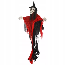 DECORAȚIE SCHELETĂ FANTOMA DE HALLOWEEN NEGRĂ