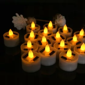  Lumanari decorative LED electronice solare cu lumanari
