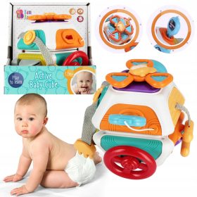  Cub educativ, jucărie senzorială pentru copii 12m+ BamBam