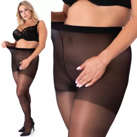    PLUS SIZE 40 DEN Support Relax colanti NEGRU semimat Fenome 7/8