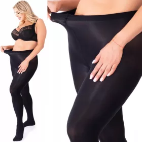    Colanți din microfibră PLUS SIZE 70 DEN jet black VERA70 fenomen opac