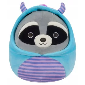    Plush Squishmallows Rocky Raccoon într-un costum de monstru, 19 cm