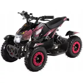  Quad ATV electric Cobra 800 W (negru/roz)