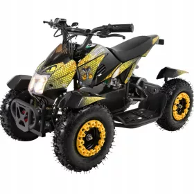  Quad ATV electric Cobra 800 W (negru/galben)