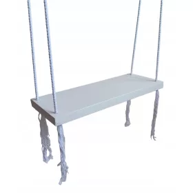   Scaun balansoar VOPSIT ALB LEMN MOLID COPII gradina de casa 50CM