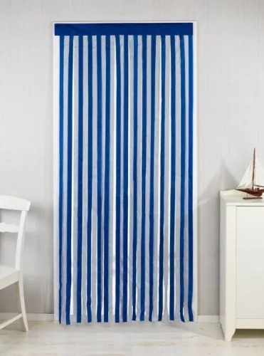 Perdeau ușă alb-albastru Maximex 90 × 200 cm