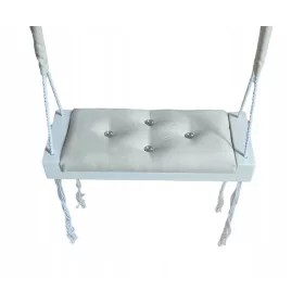    Scaun balansoar BEJ TAPISAT COPII casa gradina AtarNat catifea 50cm