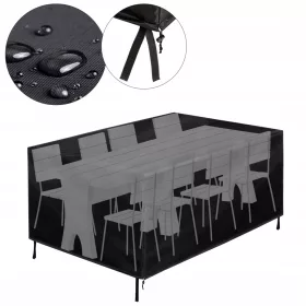   Husa XL pentru Mobilier de Grădină - Set Complet Masa și Scaune 250x210 cm, Impermeabil