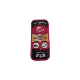    EMU MAX Burete pentru pantofi 1 bucată Burete negru strălucitor