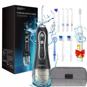    IRIGAREA DENTILOR DENTAR FĂRĂ FĂRĂ 300ml + TUYĂ DE CĂLĂTORIE + 8 DUZE