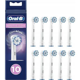    Capete de periuță de dinți Oral-B Sensitive Clean, 10 bucăți, albe