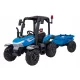  Tractor cu baterie BLAST cu remorcă Blue 2x200W