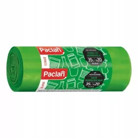    Saci de gunoi din sticla PACLAN Saci de gunoi pentru sortarea sticlei VERDE 35 l, 20 buc 35 l 20 buc.
