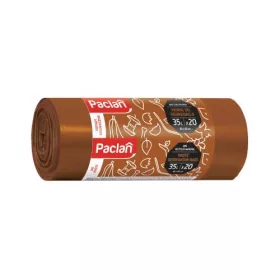    Saci de gunoi PACLAN 35L pentru sortare - 20 buc - maro - organic