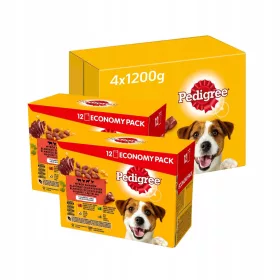  Pedigree amestec de alimente umede de arome 1,2 kg