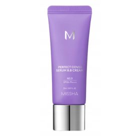   Cremă BB MISSHA M Perfect Cover cu Ser și SPF50+ - 20ml, Nuanța 21 Light Beige