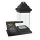 Podstawkă Personalizată cu Lampion pentru Mormânt în Culoarea Neagră
