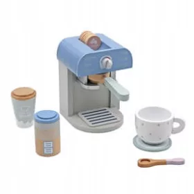    MAȘINĂ ELEGANTĂ DE CAFEA KINDERLLY DIN LEMN CU CĂȘĂ PENTRU COPII