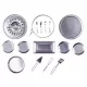  Set de copt, forme din otel inoxidabil, 15 bucati