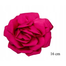    Broșă/ace Floare mare din satin Fuchsia/Amarant 16 cm / 2965