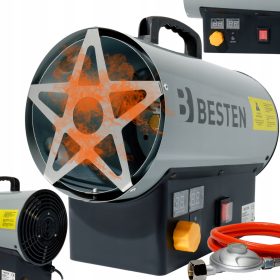    INCALZITOR PE GAZ SUFLANT AUTOMAT CU TERMOSTAT LCD 25KW + REDUCTOR