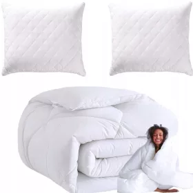   Set Complet Pături și Perne Antialergice de Calitate Superioară 160x200 cm + 2 Perne 70x80 cm