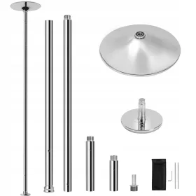    Pole DANCE bascul Yaheetech de la 225 la 274,5 cm culoare argintie