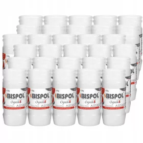  Set de 30 lumânări cilindrice parafinice, fără miros, 48h, Bispol Ognik