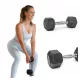  gantere fixe Pretorians acoperite/cauciucate 1x 5 kg