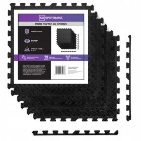  Covoraș de exerciții Hop-Sport 180 cm x 120 cm negru