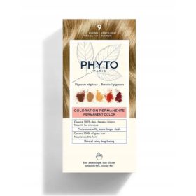   Vopsea de Păr PHYTO 9 Blond Foarte Deschis - Culori Naturale și Strălucire