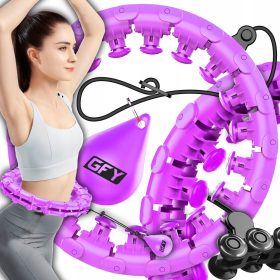  Hula hoop cu crampoane GALAXIA 120 cm roz