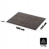 Covoare de intrare Kadax negru-maro 180 × 120 cm, grosime 5 mm