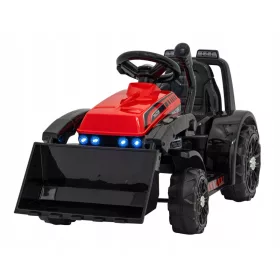    Buldozer Tractor RAMIZ G320 roșu pentru copii cu echipament