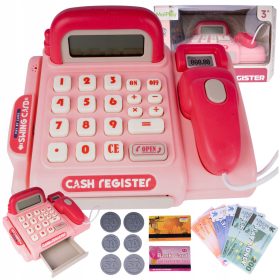    CASĂ DE CASĂ PENTRU COPII MAGAZIN SCANNER DE NUMERAR SET DE ACCESORII CALCULATOR SUNET
