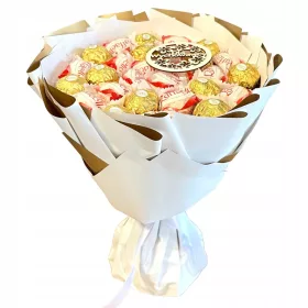    Buchet dulce de cadou Raffaello Ferrero pentru Profesori Educatori + inscriptionare